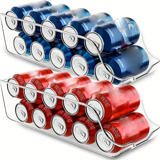 Automatic Rolling Refrigerator Can Organizer