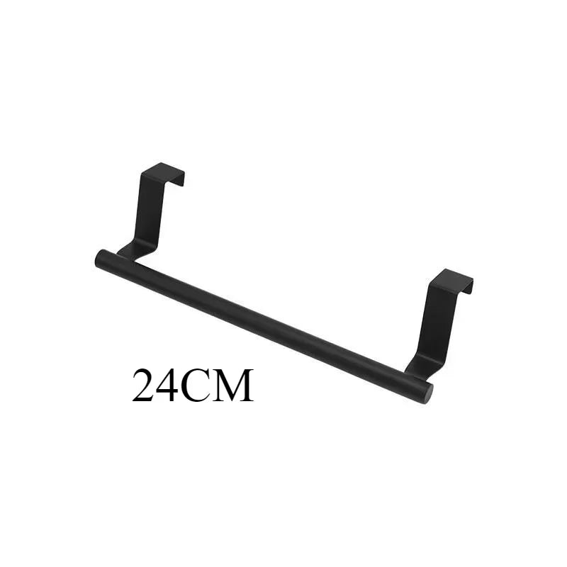 Over-The-Door Stainless Steel Towel Rack – Minimalist Hanging Organizer