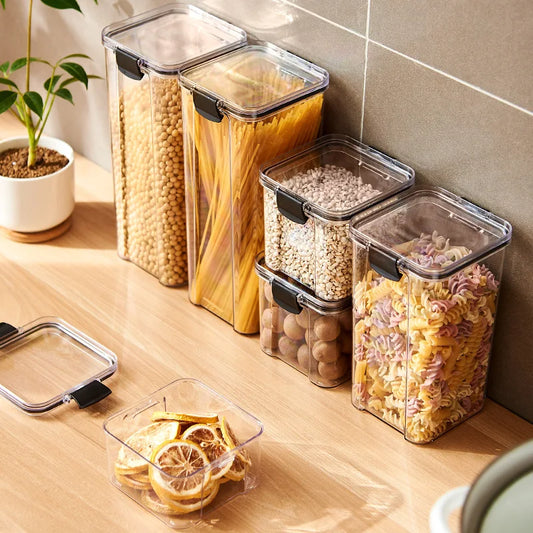 Airtight Pantry Storage Containers — Stackable Kitchen Canister Set