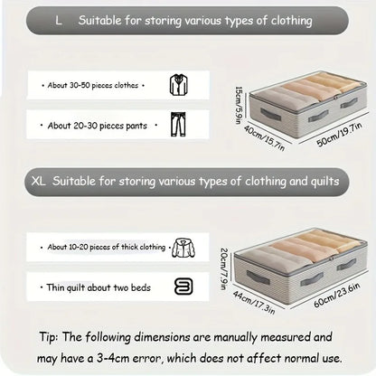 Large Capacity Under Bed Storage Bag – Heavy Duty