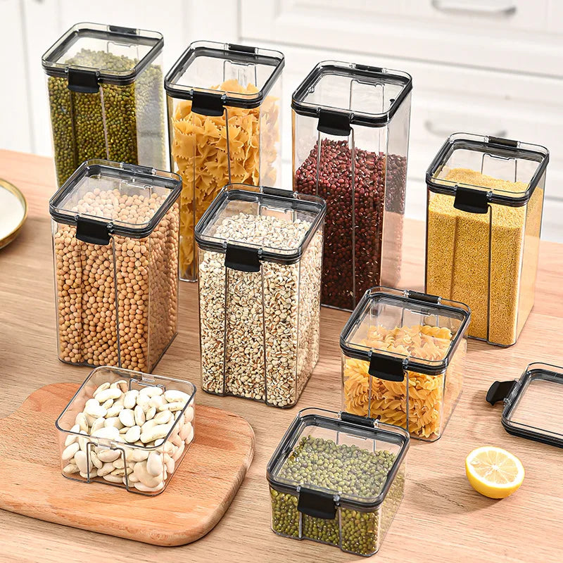 Airtight Pantry Storage Containers — Stackable Kitchen Canister Set