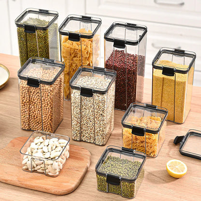 Airtight Pantry Storage Containers — Stackable Kitchen Canister Set