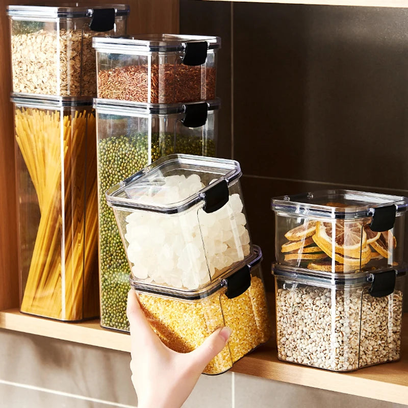 Airtight Pantry Storage Containers — Stackable Kitchen Canister Set