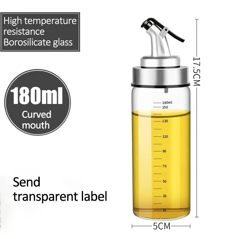 Glass Oil & Vinegar Dispenser — Kitchen Pour Bottle