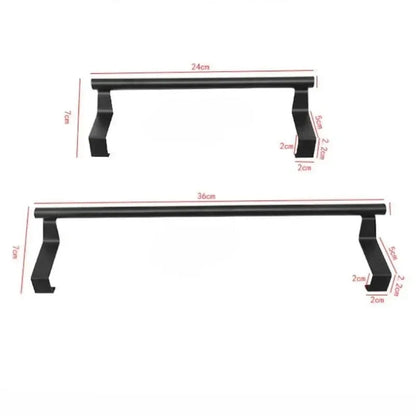 Over-The-Door Stainless Steel Towel Rack – Minimalist Hanging Organizer