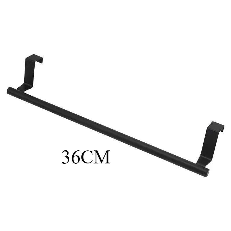 Over-The-Door Stainless Steel Towel Rack – Minimalist Hanging Organizer