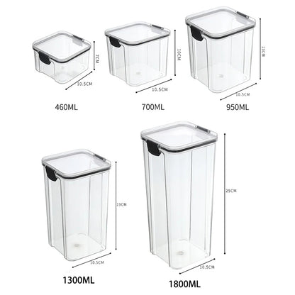 Airtight Pantry Storage Containers — Stackable Kitchen Canister Set