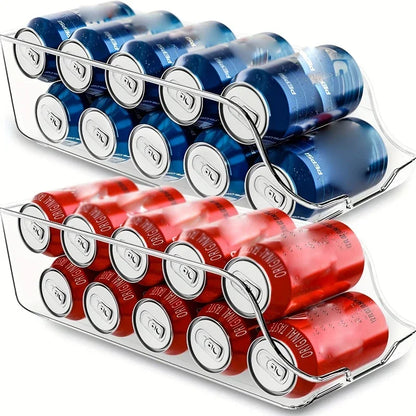 Automatic Rolling Refrigerator Can Organizer