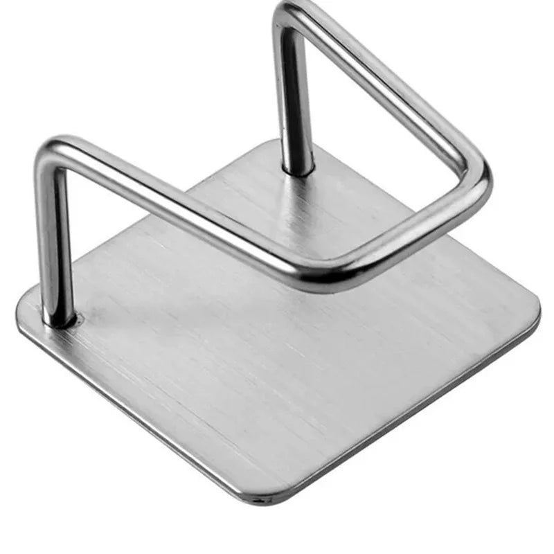 Self-Adhesive Kitchen Sink Sponge Holder — Stainless Steel