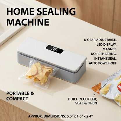 Mini Rechargeable Bag Sealer — Handheld Heat Sealing Machine