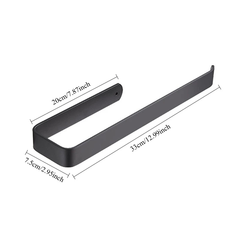 Wall-Mounted Tissue & Towel Holder — No-Drill Self-Adhesive Organizer
