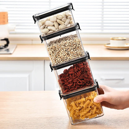 Airtight Pantry Storage Containers — Stackable Kitchen Canister Set