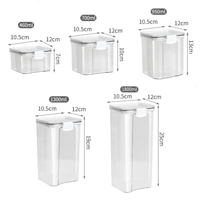 Airtight Pantry Storage Containers — Stackable Kitchen Canister Set