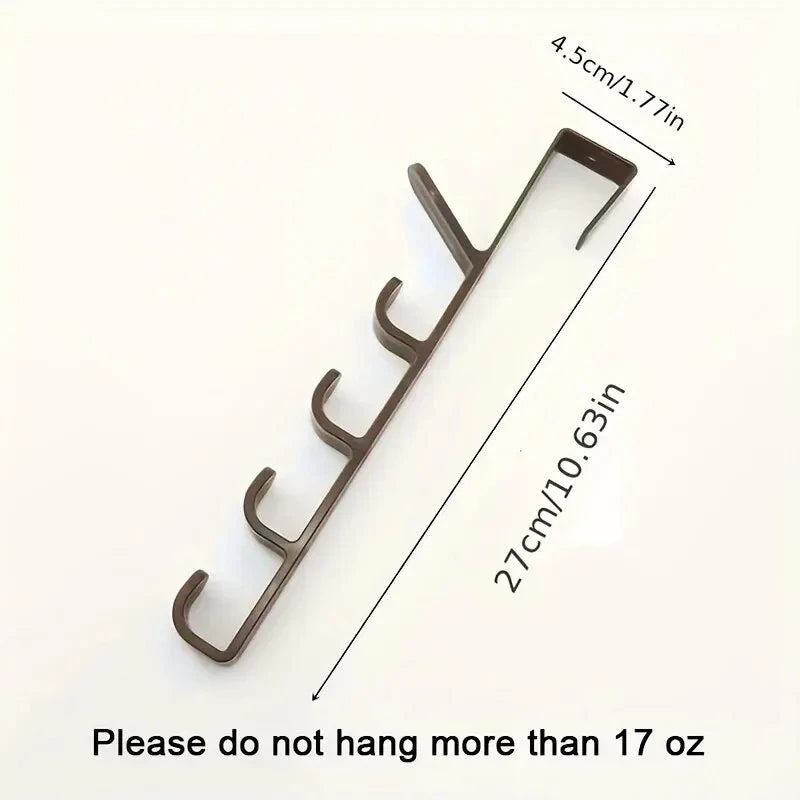 Over-the-Door 5 Hook Organizer Rack