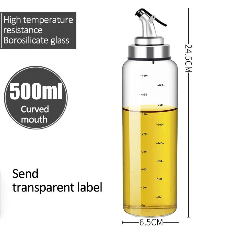 Glass Oil & Vinegar Dispenser — Kitchen Pour Bottle