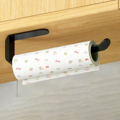 Wall-Mounted Tissue & Towel Holder — No-Drill Self-Adhesive Organizer