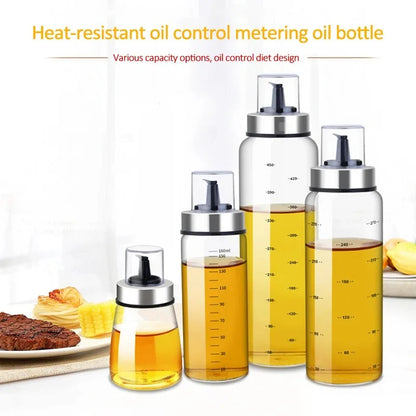 Glass Oil & Vinegar Dispenser — Kitchen Pour Bottle