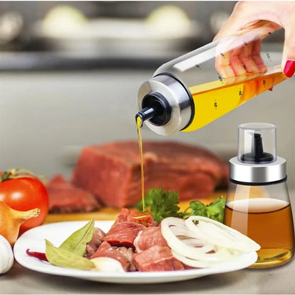 Glass Oil & Vinegar Dispenser — Kitchen Pour Bottle