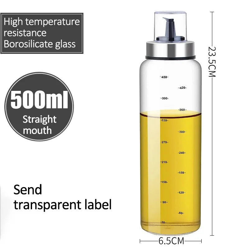 Glass Oil & Vinegar Dispenser — Kitchen Pour Bottle