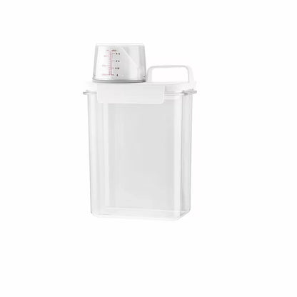 Airtight Laundry Detergent Dispenser — Powder & Liquid Storage Jar