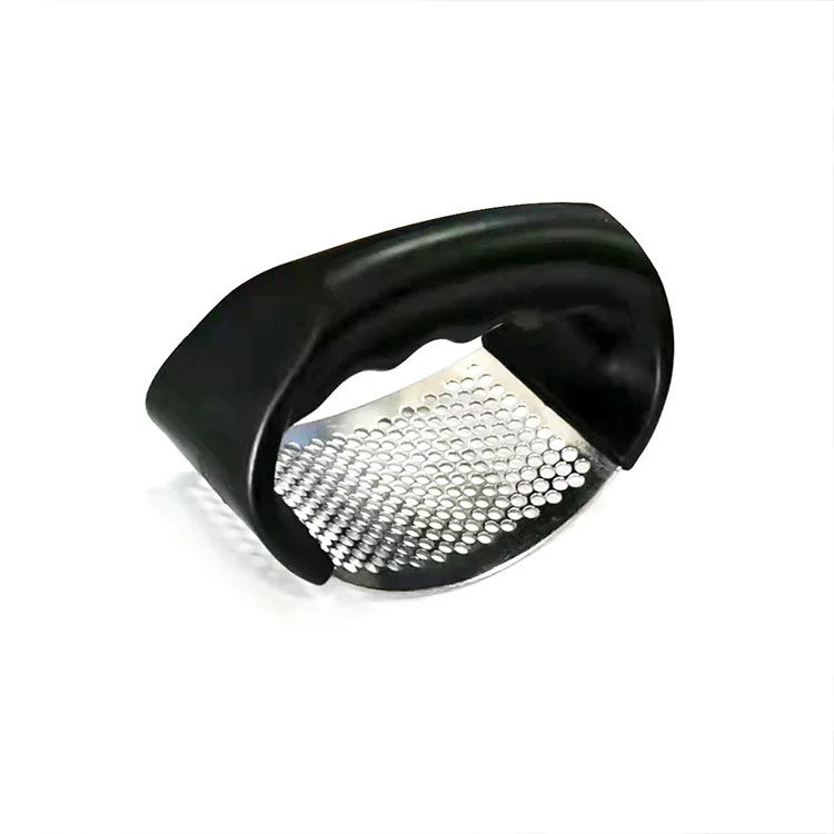 Stainless Steel Garlic Rocker — Manual Mincer & Crusher