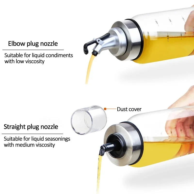 Glass Oil & Vinegar Dispenser — Kitchen Pour Bottle