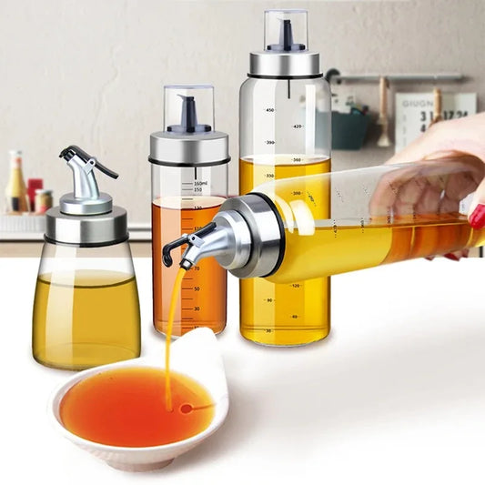 Glass Oil & Vinegar Dispenser — Kitchen Pour Bottle